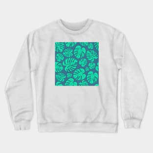 Vibrant Hawaiian Aloha Shirt Pattern Crewneck Sweatshirt